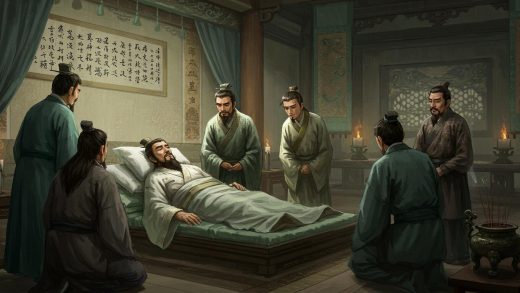 49. 유비의 최후 – 백제성에서 병들어 죽음.