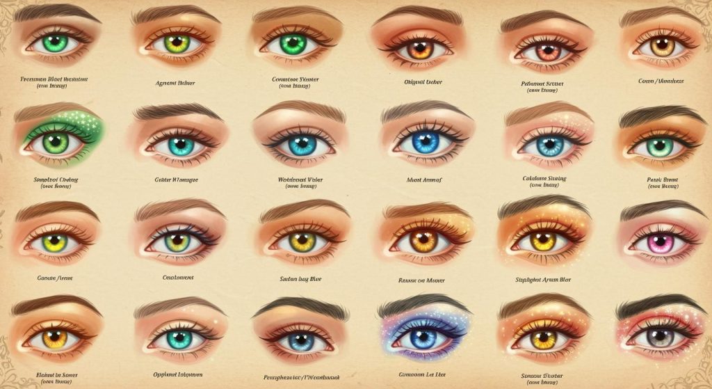 디지털 일러스트 눈동자 그리기 사전