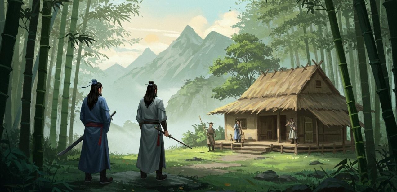 27. 삼고초려 – 유비가 제갈량을 세 번 찾아가 모셔옴.