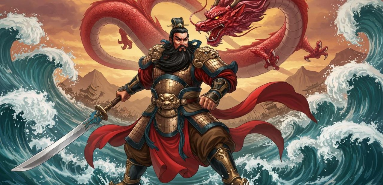 42. 관우의 수경 제압 – 강릉에서 대승을 거둠.