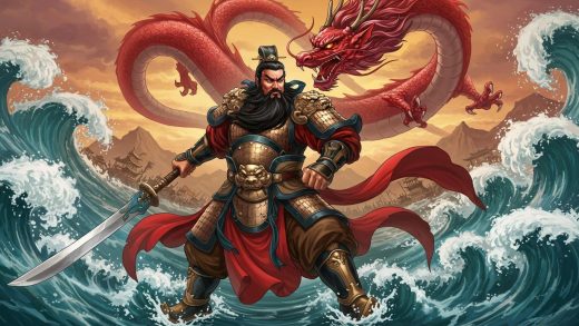 42. 관우의 수경 제압 – 강릉에서 대승을 거둠.