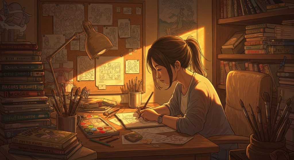 웹툰 콘티 연출