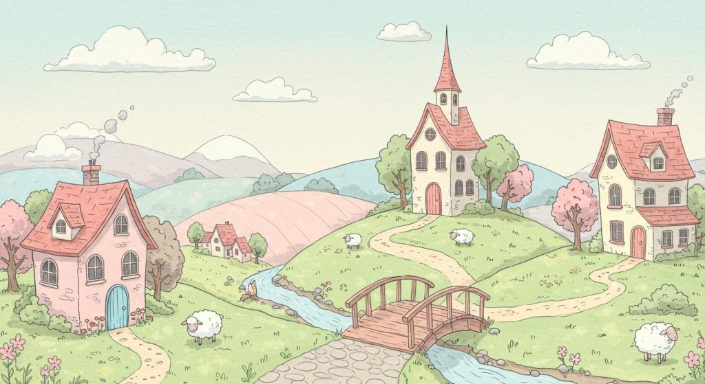 주선 없이 그리는 무테 일러스트