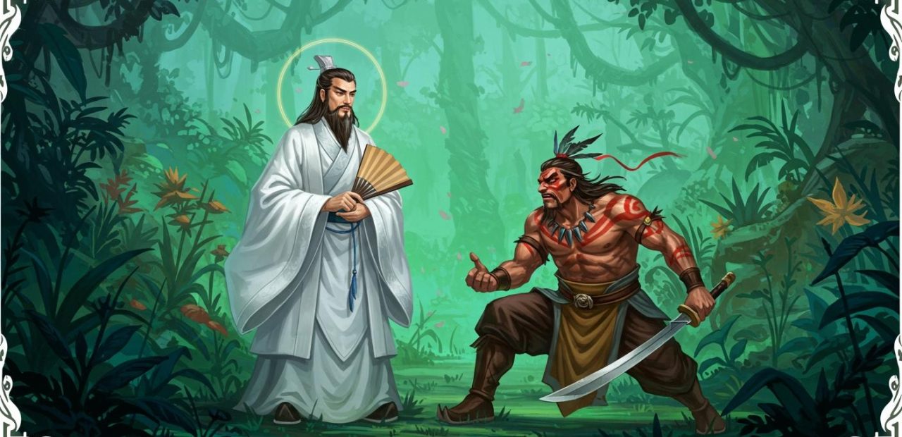 53. 제갈량의 남만 정벌 – 맹획을 일곱 번 사로잡고 풀어주는 계책.