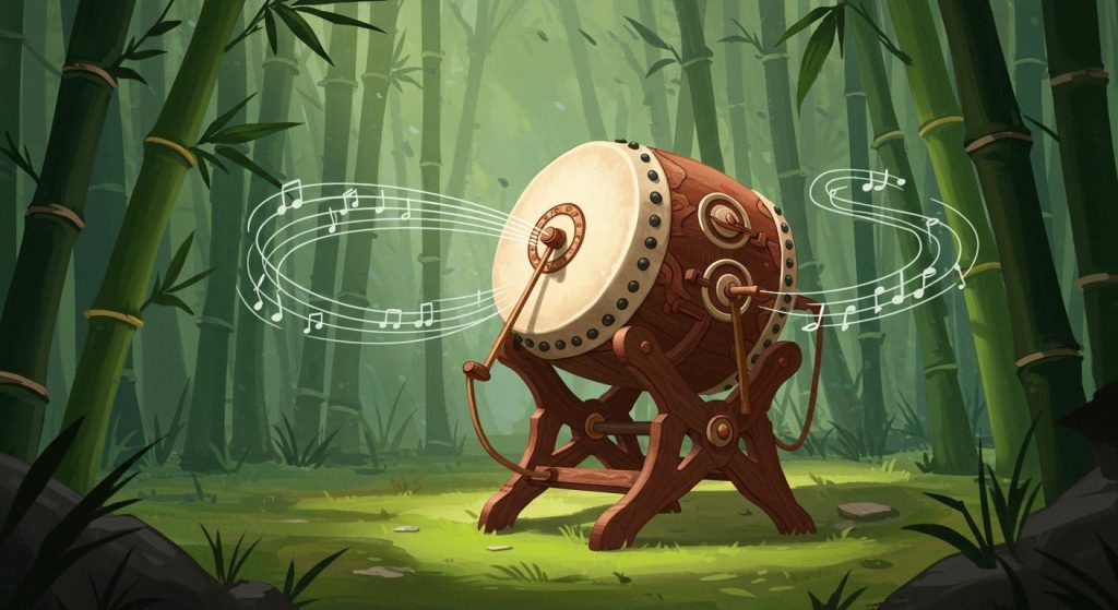 91. 제갈량의 공명상자 – 자명고와 같은 전술 장치.