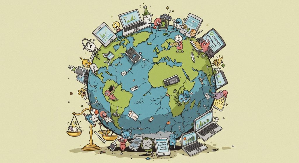 만화로 보는 디지털 시대의 기후변화의 모든 것