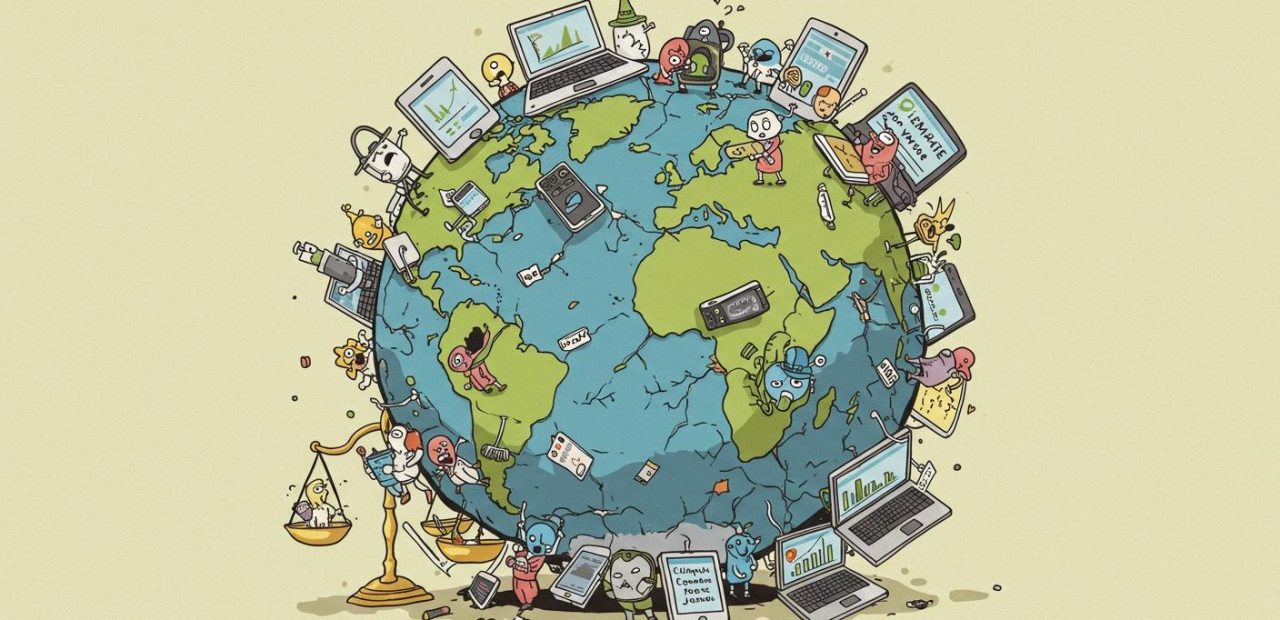 만화로 보는 디지털 시대의 기후변화의 모든 것,필리프 스콰르조니,IT 기술 뒤 숨겨진 '디지털 비만'과 새로운 '기후정의'에 대한 만화