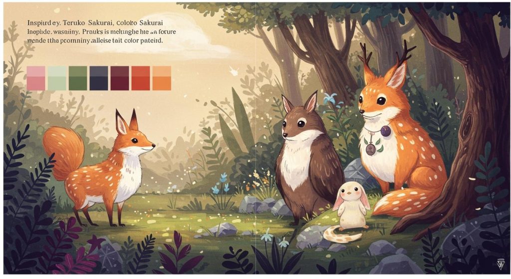 만화 캐릭터 배색 교과서