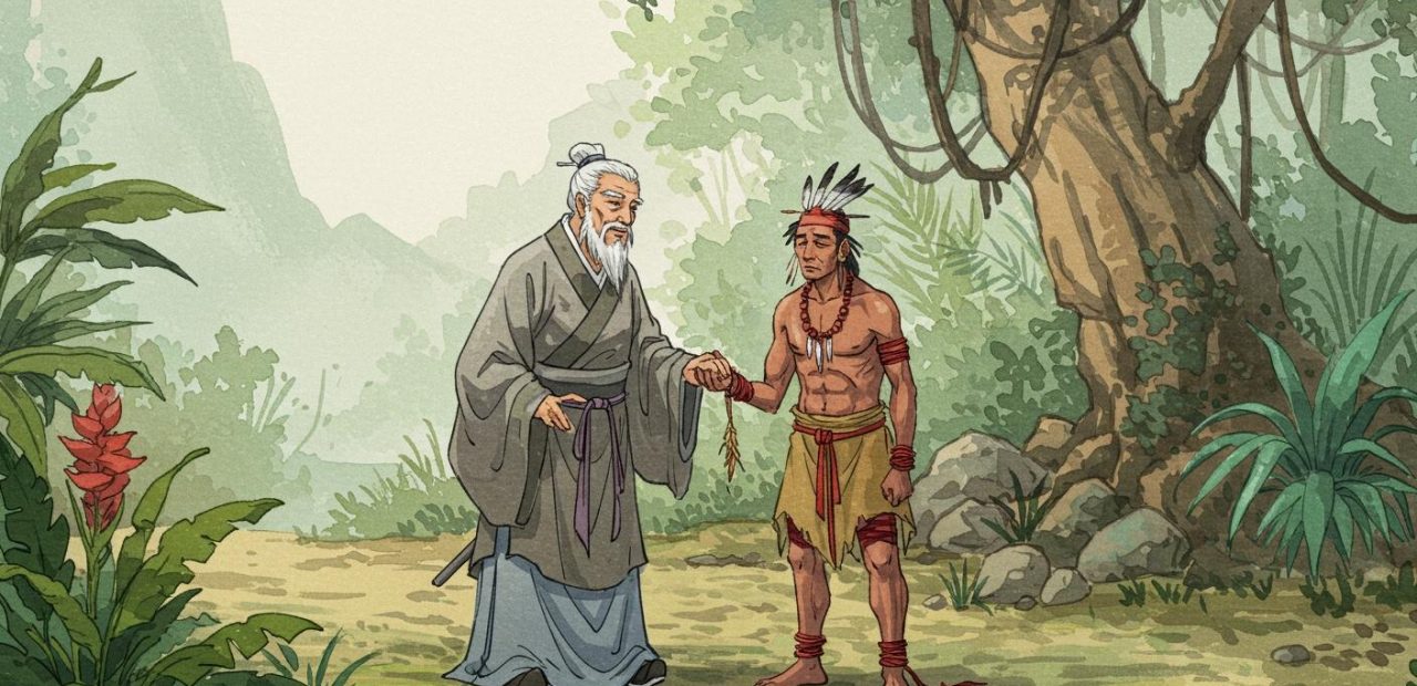 54. 칠종칠금 – 맹획의 마음을 얻어 남만을 안정시킴.