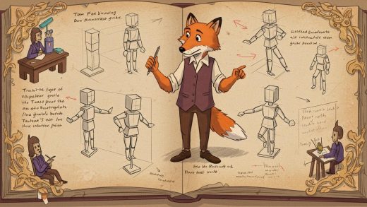 형태와 포즈 드로잉,톰 폭스,원근법과 포즈에 관한 최고의 인체해부학 드로잉 가이드와 박스 마네킹 기법