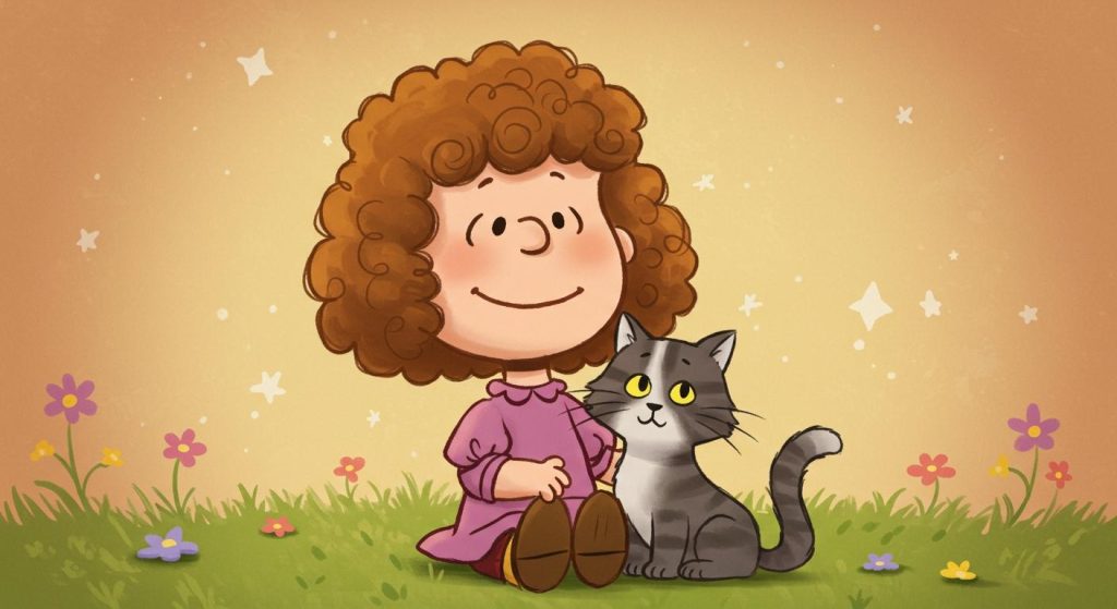 피너츠 완전판 vol.6,찰스 M. 슐츠,곱슬머리 자랑하는 프리다와 애완 고양이 패런이 등장하는 6권