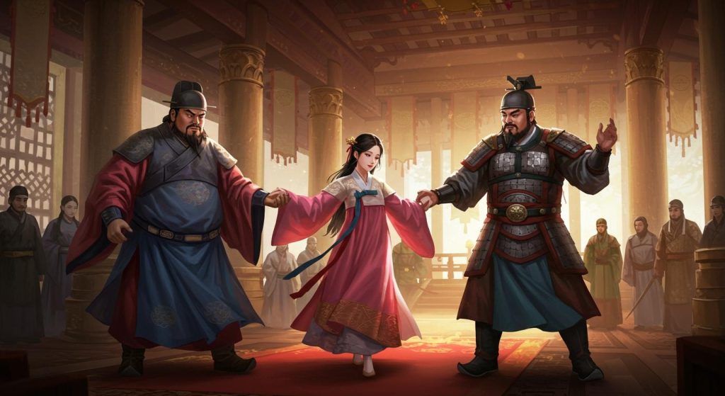 11. 왕윤의 연환계 – 초선으로 동탁과 여포 사이를 갈라놓음.