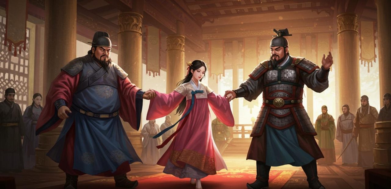 11. 왕윤의 연환계 – 초선으로 동탁과 여포 사이를 갈라놓음.