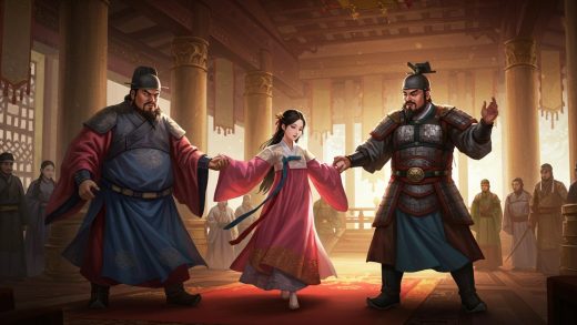 11. 왕윤의 연환계 – 초선으로 동탁과 여포 사이를 갈라놓음.