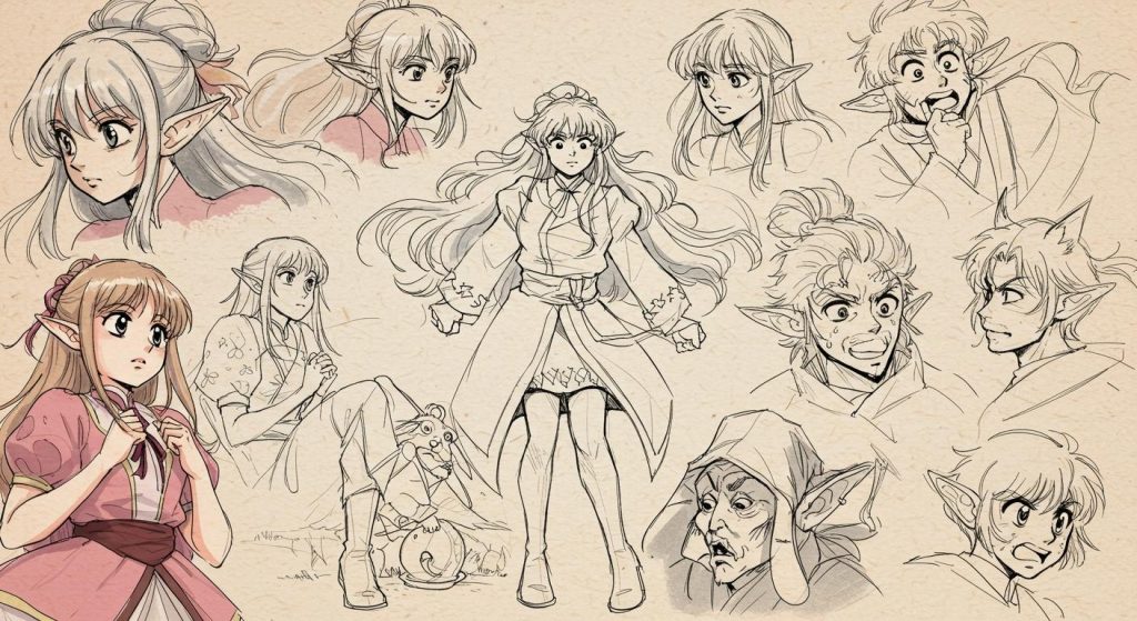 슈퍼 만화 드로잉