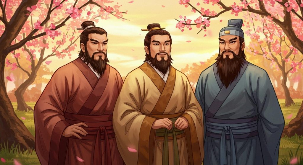 87. 유비·관우·장비의 의형제 맹세 – 도원결의로 시작된 인연.