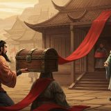 26. 천리주단 – 관우가 조조의 은혜에 보답하려 붉은 비단을 보내줌.