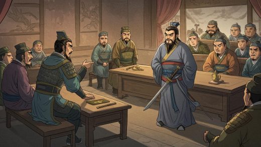 29. 손유 연합의 결정 – 제갈량이 동남풍을 예견하고 손권 설득.