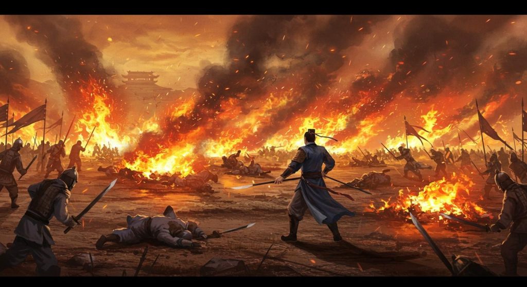 98. 육손의 불태우는 계책 – 이릉대전의 대승.