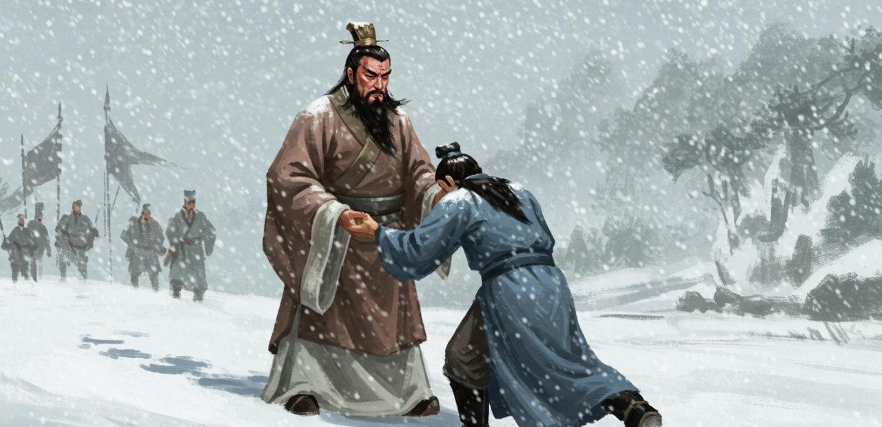 21. 관우의 화용도 – 조조를 살려 보내는 장면.