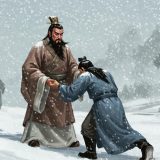 21. 관우의 화용도 – 조조를 살려 보내는 장면.