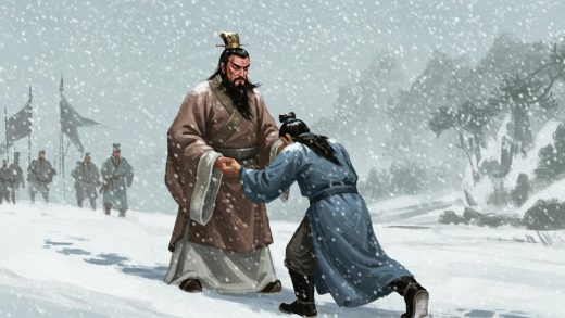 21. 관우의 화용도 – 조조를 살려 보내는 장면.