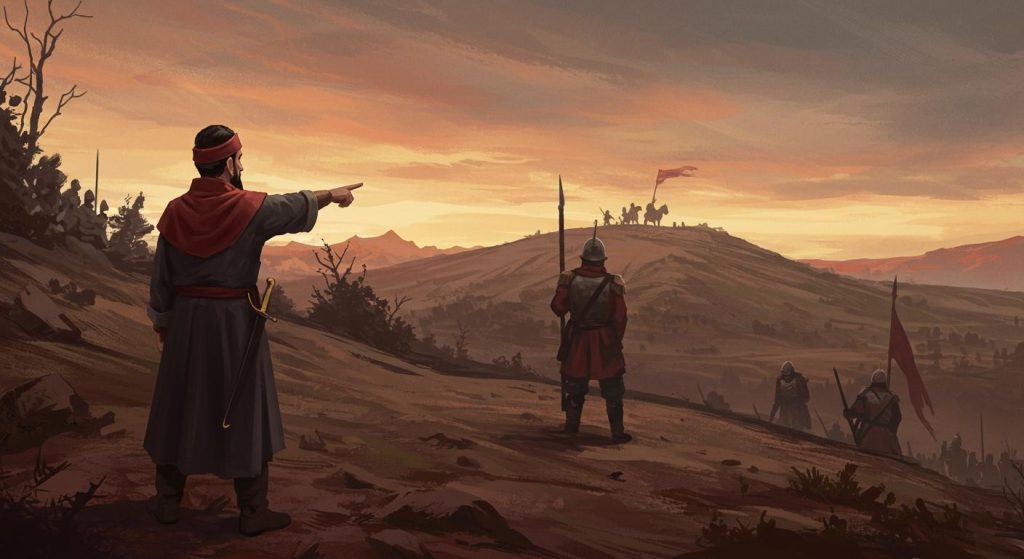 56. 마속의 가정 전투 – 제갈량의 경고를 어겨 대패.