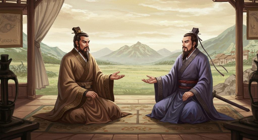 34. 손권과 유비의 연합 – 형주 공동 관리 협약.