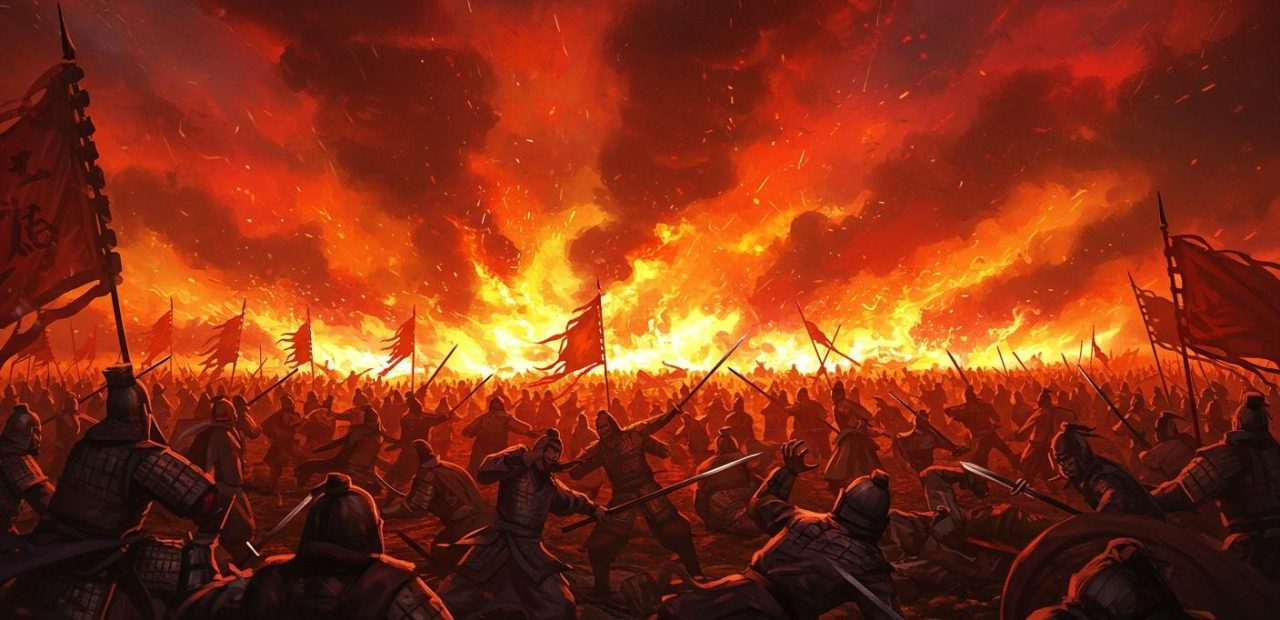 47. 이릉대전 – 육손의 불태우는 계책으로 유비군 대패.