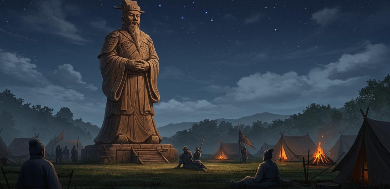 99. 제갈량의 죽은 뒤 군영 위엄 – 목상을 세워 적을 물리침.