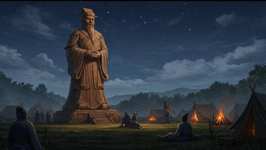 99. 제갈량의 죽은 뒤 군영 위엄 – 목상을 세워 적을 물리침.