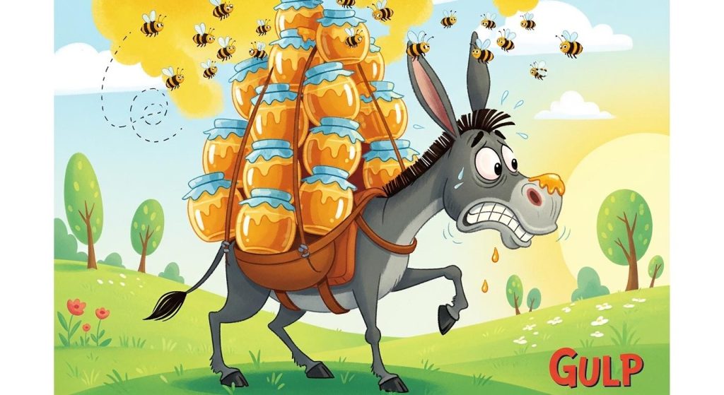 욕심쟁이 당나귀 꿀꺽이의 웃픈 교훈