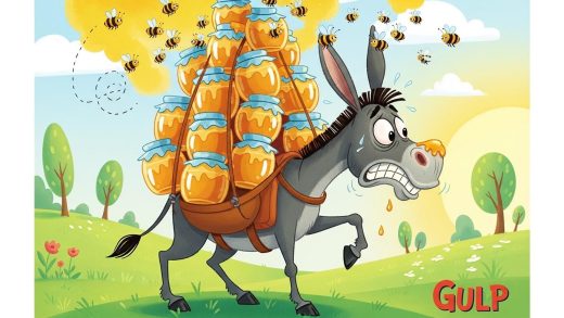 욕심쟁이 당나귀 꿀꺽이의 웃픈 교훈
