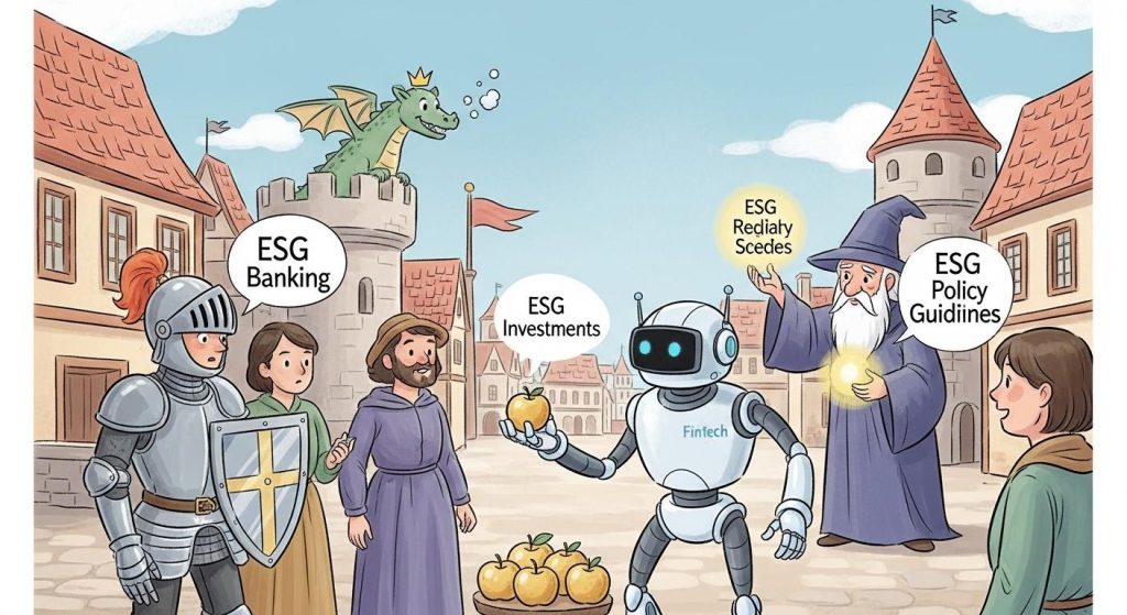 Innovation in banking and financial intermediaries : the disruptive role of ESG policies and fintech players