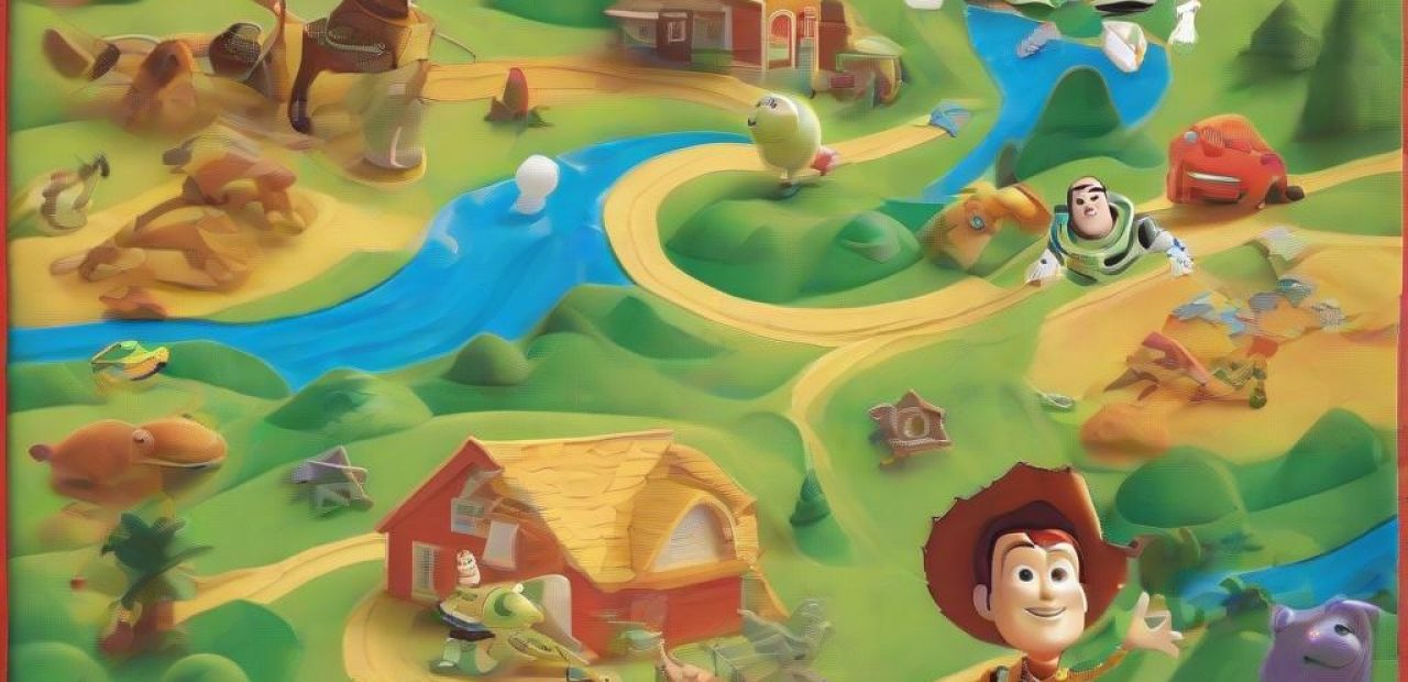Disney Toy Story 5 My Busy Books 토이스토리5 비지북 (스토리북, 10 피규어, 플레이매트 포함)