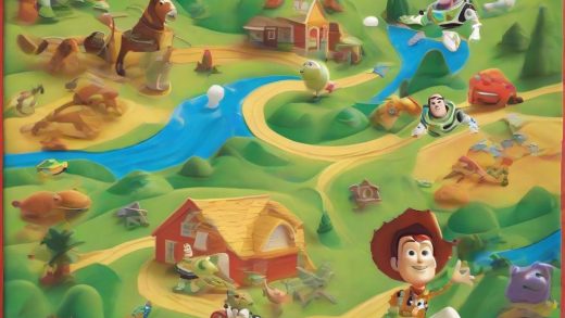 Disney Toy Story 5 My Busy Books 토이스토리5 비지북 (스토리북, 10 피규어, 플레이매트 포함)