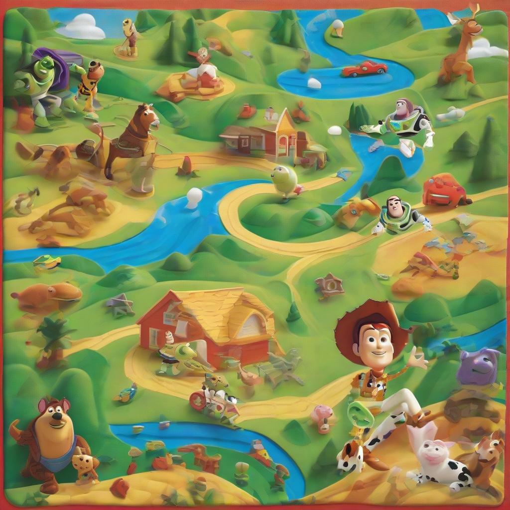 Disney Toy Story 5 My Busy Books 토이스토리5 비지북 (스토리북, 10 피규어, 플레이매트 포함)